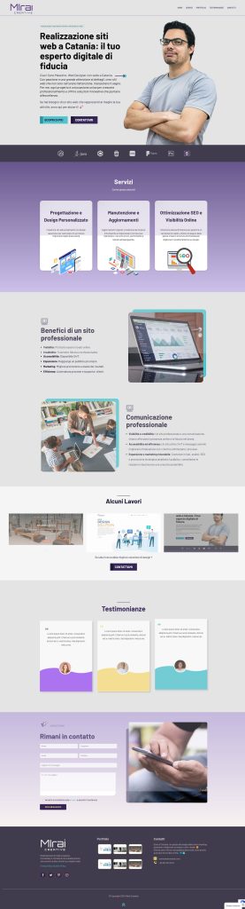 immagine landing page miraicreative.it