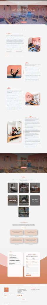 Centro Pilates SpazioLotus Immagine landing page di spaziolotus.it, Centro pilates a Catania e Trecastagni